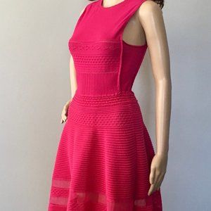 M Missoni Magenta Flouncy Flare Knit Dress [size IT 40, US 4]